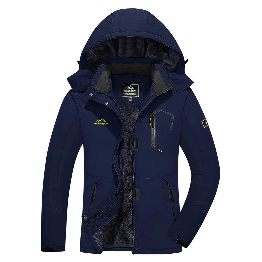 Helena - Lange wasserdichte Wanderjacke mit abnehmbare Kapuze - Unisex