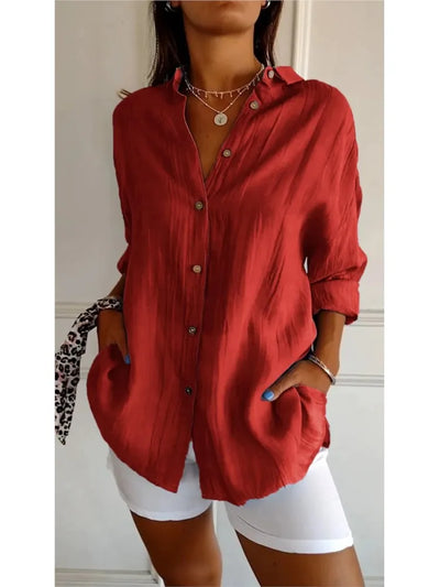 Yvonne™ - Weiche, atmungsaktive Baumwollbluse