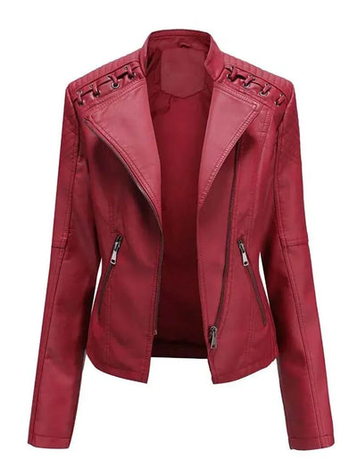 Diana - Elegante Leder-Motorjacke