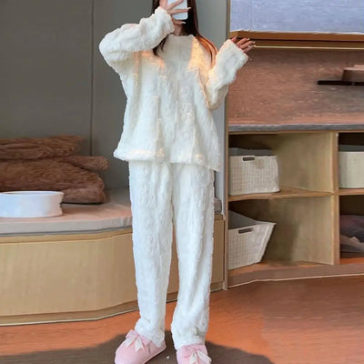 Patty - Wolle Winter Pyjama für Frauen