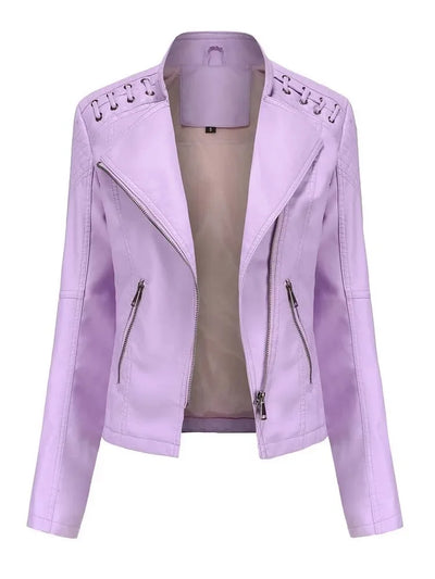Diana - Elegante Leder-Motorjacke