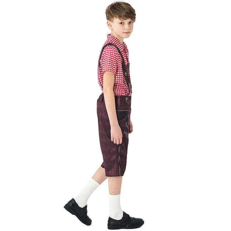 Festliche Kinderkostüme für Oktoberfest mit charmanten Dirndln und Lederhosen, Größen 92–128