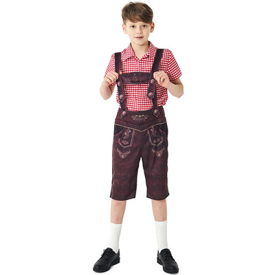 Festliche Kinderkostüme für Oktoberfest mit charmanten Dirndln und Lederhosen, Größen 92–128