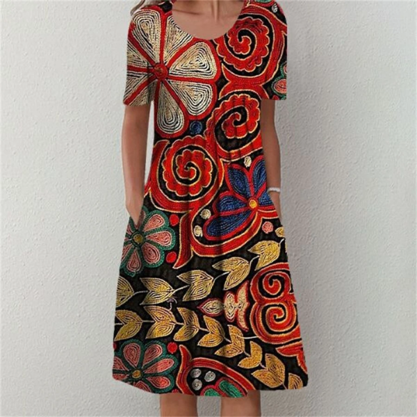 Väriloisto™ Kleid aus Baumwolle