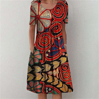 Väriloisto™ Kleid aus Baumwolle