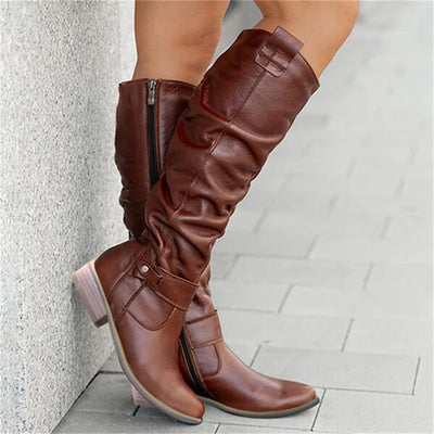 Lou | Lange Damenstiefel Mit Reißverschluss