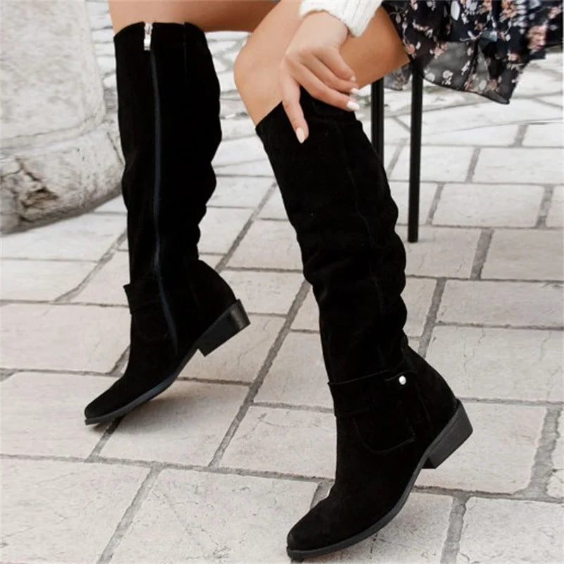 Lou | Lange Damenstiefel Mit Reißverschluss