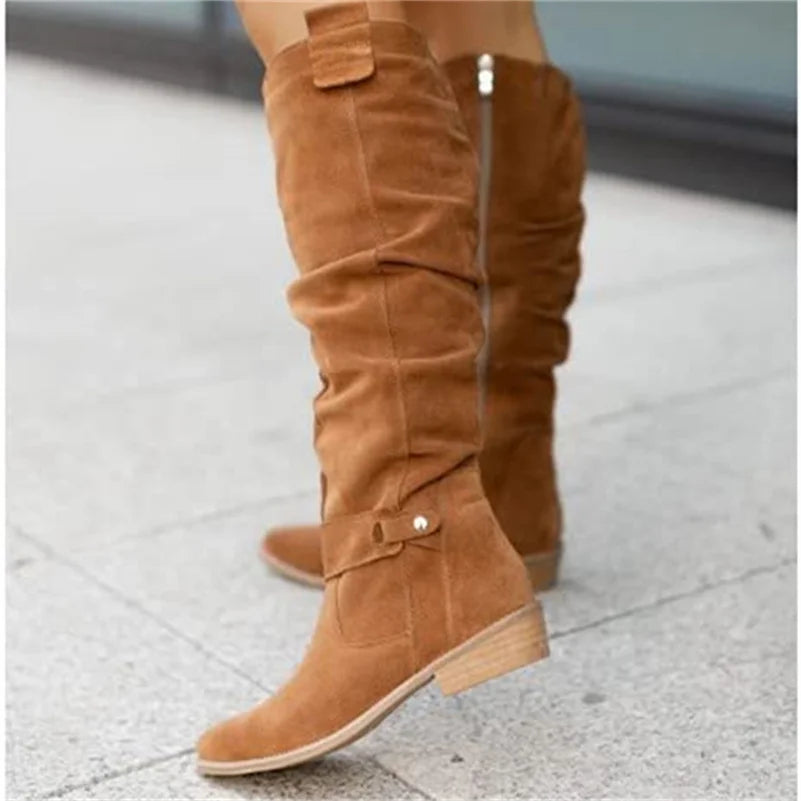Lou | Lange Damenstiefel Mit Reißverschluss