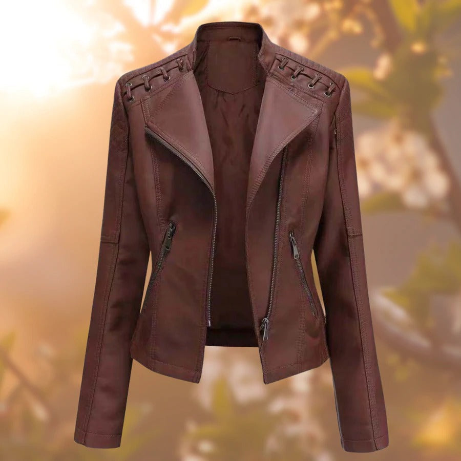 Iris® - Stylische Biker-Lederjacke