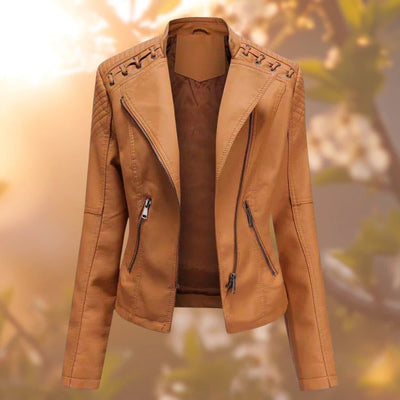Iris® - Stylische Biker-Lederjacke