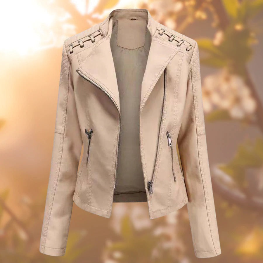 Iris® - Stylische Biker-Lederjacke