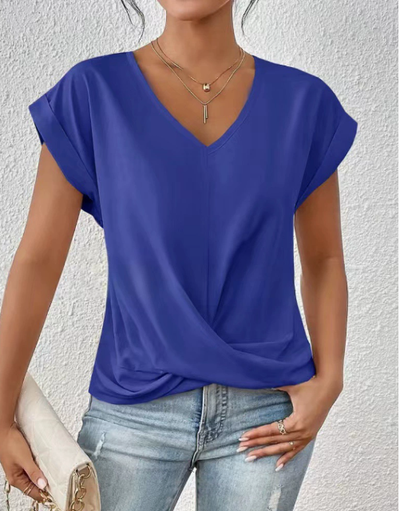 Eloise™ - Lässiges T-Shirt mit Herzausschnitt