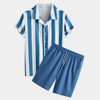 "Sunshine Stripes Ensemble" - Set casual ed elegante da 2 pezzi