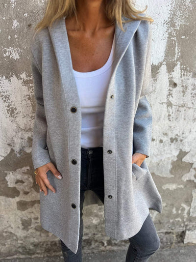 Lorelei | Cardigan con bottoni e cappuccio 
