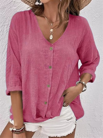 Élisa™ - Leichte Bluse mit V-Ausschnitt