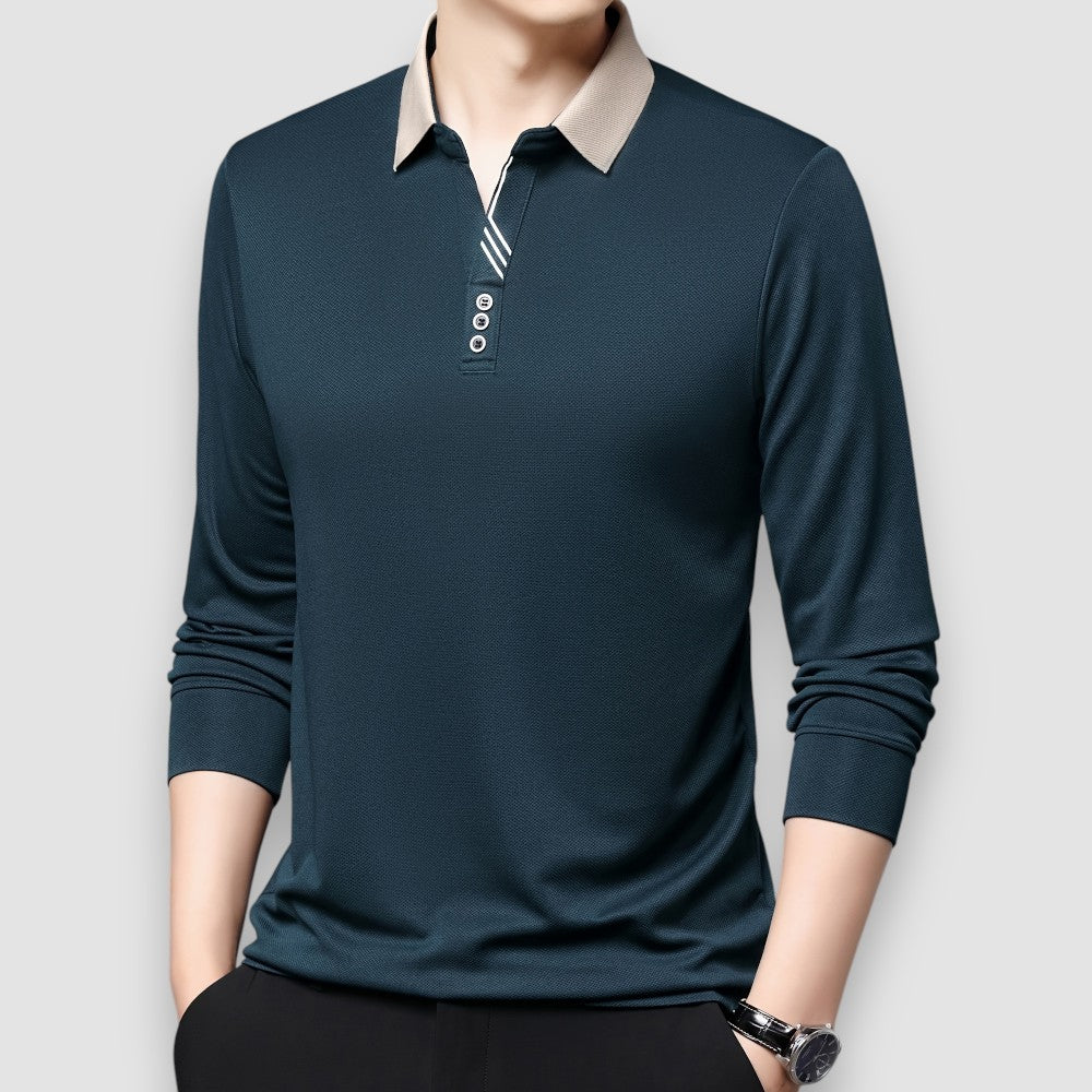 Enzo | Langärmeliges Business-Polohemd