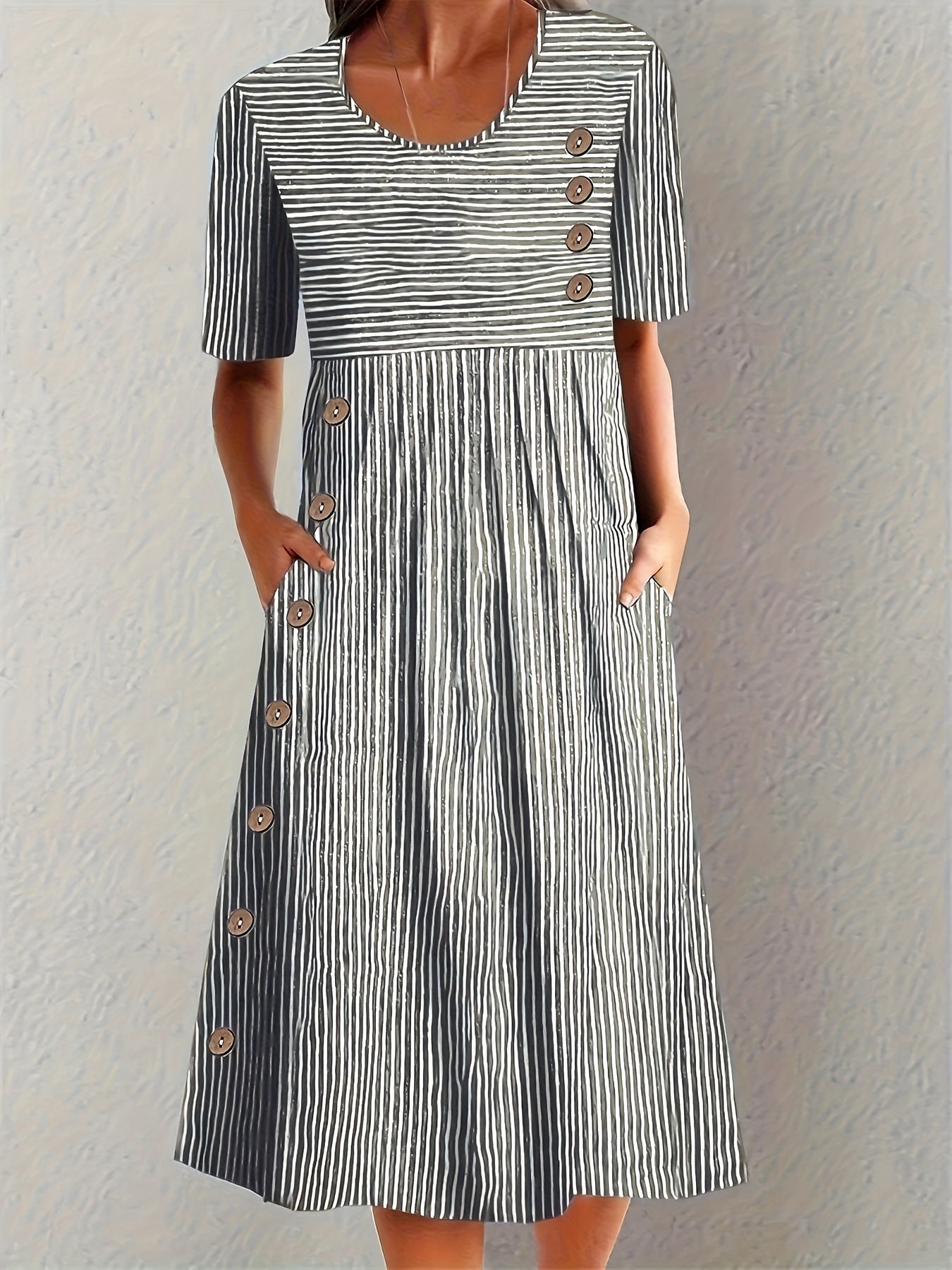 Britt - Gestreiftes Sommerkleid