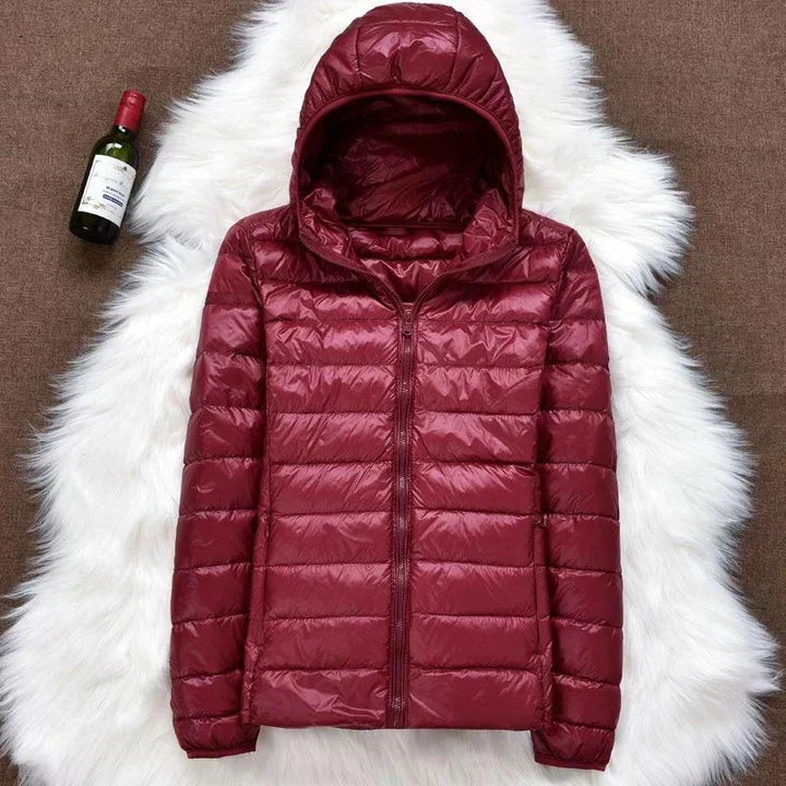 Ursula - Ultraleichte wattierte Jacke mit Kapuze