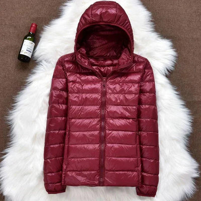 Ursula - Ultraleichte wattierte Jacke mit Kapuze
