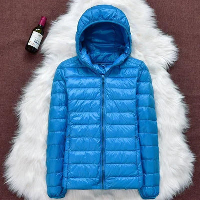 Ursula - Ultraleichte wattierte Jacke mit Kapuze