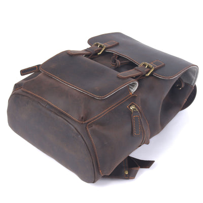 FLAM | Lederrucksack mit Kordelzug