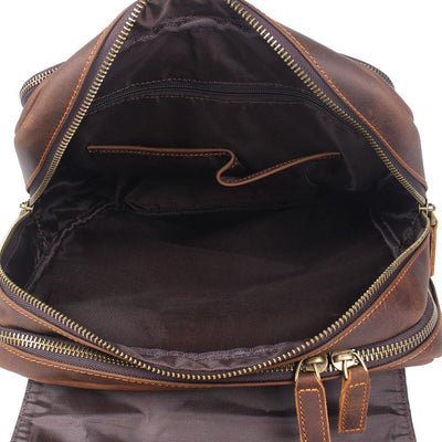 BIEFELD | Brauner Lederrucksack