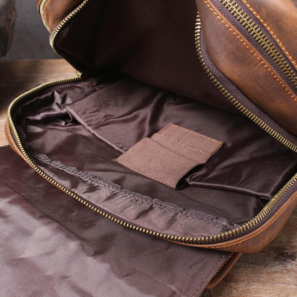 BIEFELD | Brauner Lederrucksack
