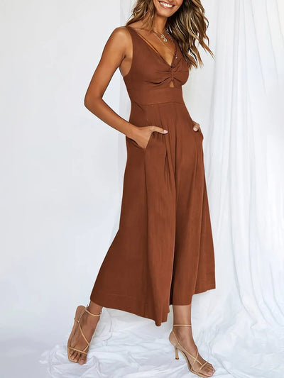 Maren - Jumpsuit mit V-Ausschnitt