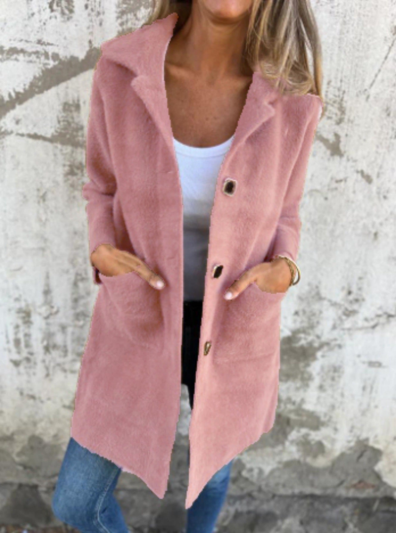 Danielle - Warme Herbstjacke mit Knopfen