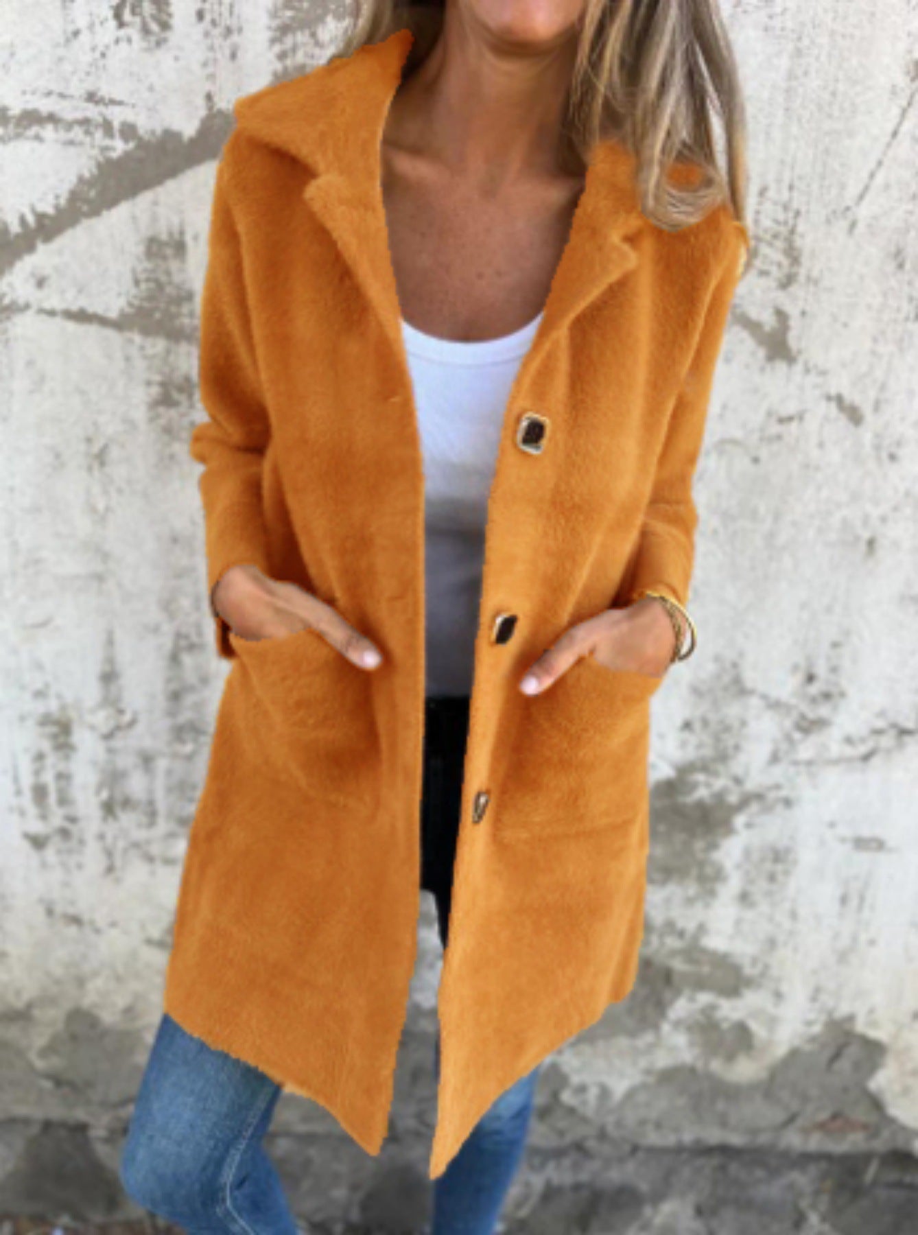 Danielle - Warme Herbstjacke mit Knopfen