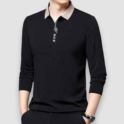 Enzo | Langärmeliges Business-Polohemd