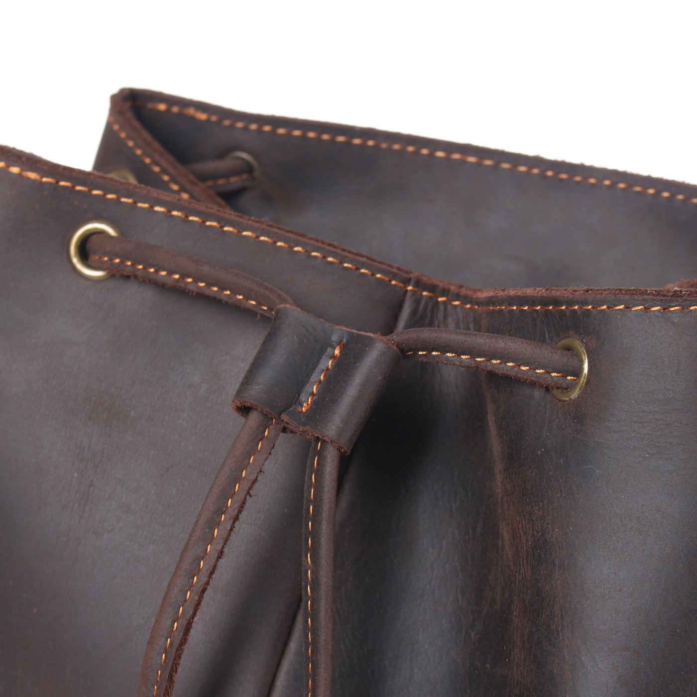 FLAM | Lederrucksack mit Kordelzug