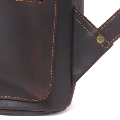 FLAM | Lederrucksack mit Kordelzug