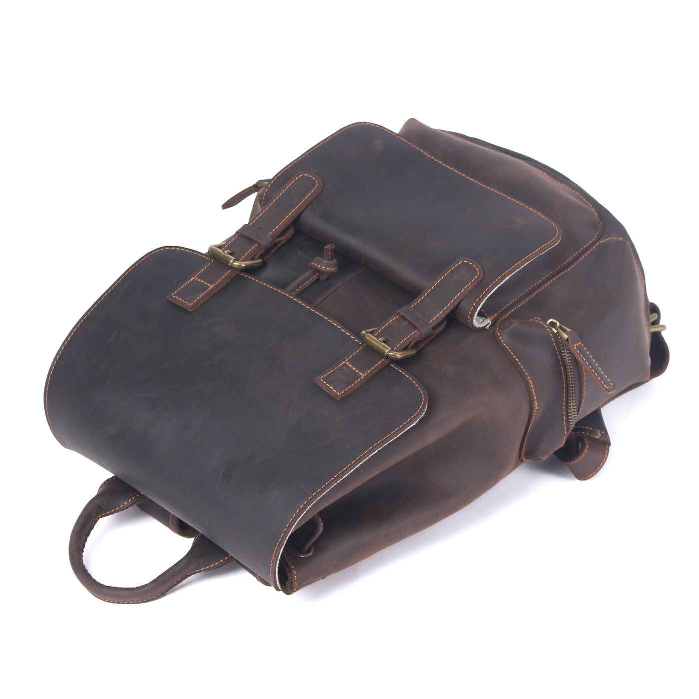 FLAM | Lederrucksack mit Kordelzug