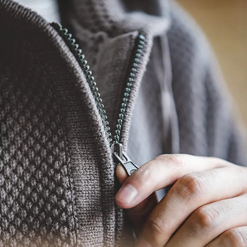Floris® - Herrenpullover mit Reißverschluss