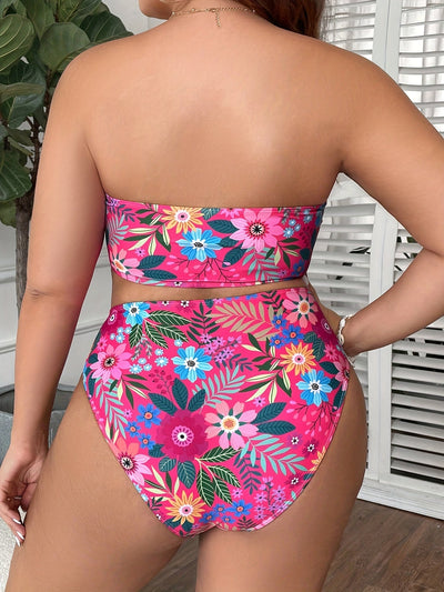 Maya | Elegante set bikini tropicale a due pezzi
