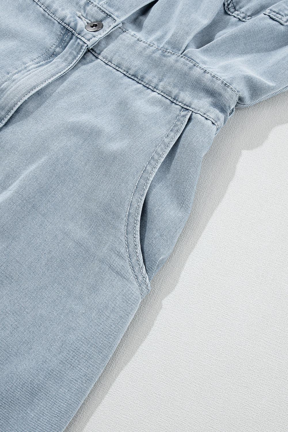 Sofia® | Elegantes Jeanskleid mit kurzen Fledermausärmeln