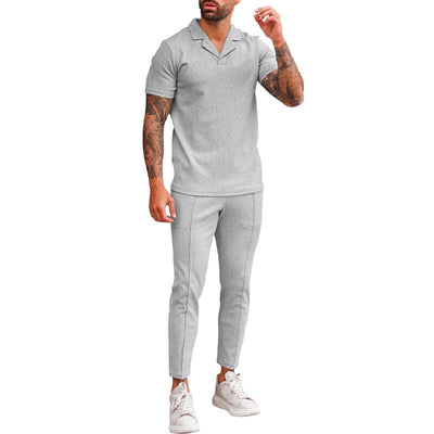"LapelFit" - Abito con scollo a V da uomo 