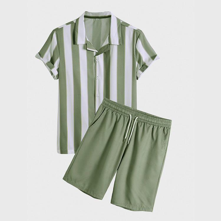 "Sunshine Stripes Ensemble" - Set casual ed elegante da 2 pezzi