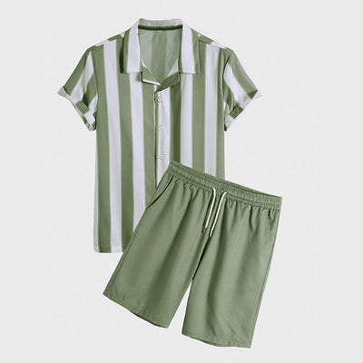 "Sunshine Stripes Ensemble" - Set casual ed elegante da 2 pezzi