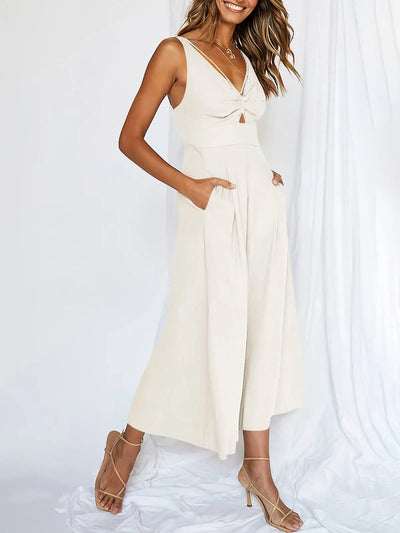 Maren - Jumpsuit mit V-Ausschnitt