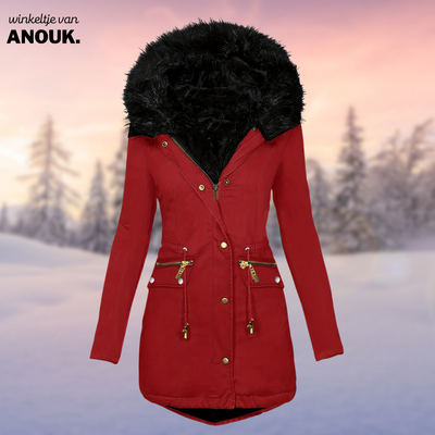 Christien® - Wintermantel mit Wollpelz-Futter