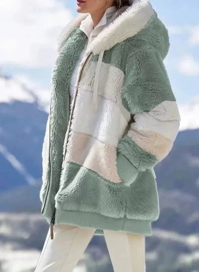 Esmay® - Warmer Wintermantel mit Wollfutter