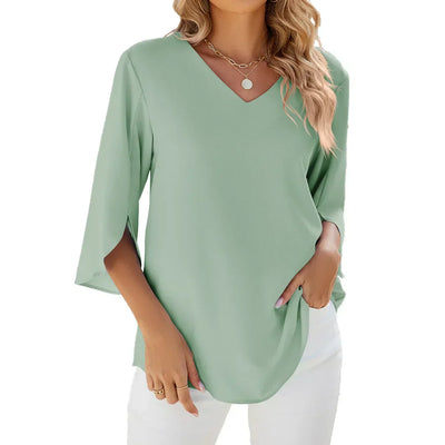 Cara™ | V-Ausschnitt Bluse