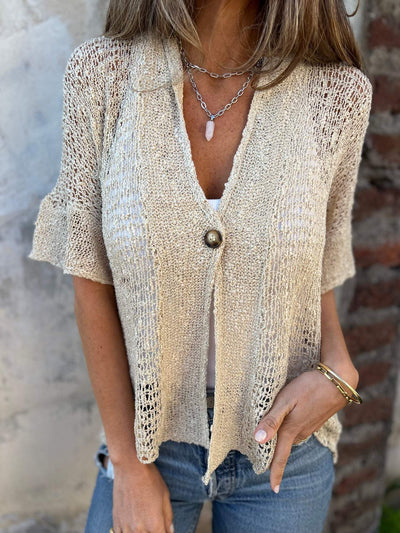 Ivonie™ | Elegantes Texturiertes Top