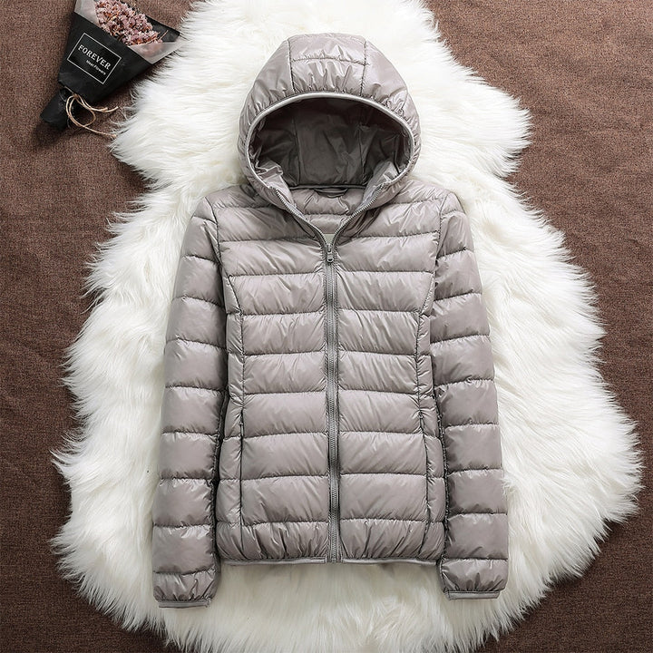 Ursula - Ultraleichte wattierte Jacke mit Kapuze