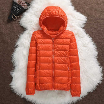 Ursula - Ultraleichte wattierte Jacke mit Kapuze