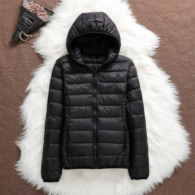 Ursula - Ultraleichte wattierte Jacke mit Kapuze