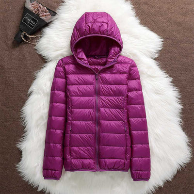 Ursula - Ultraleichte wattierte Jacke mit Kapuze
