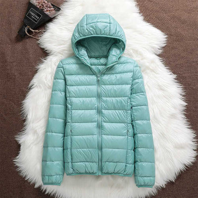 Ursula - Ultraleichte wattierte Jacke mit Kapuze